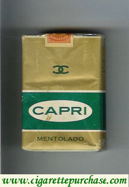 Capri mexican version Mentolado cigarettes soft box